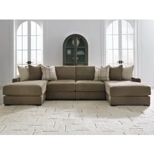 Camellia-Court 4-Piece Double Chaise Sectional
