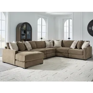 Camellia-Court 6-Piece Sectional with Chaise