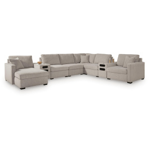 ModMax Luxe 8-Piece Sectional with Chaise and Audio Consoles