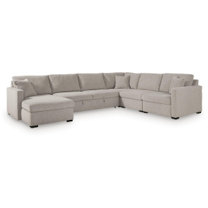 ModMax Luxe 5-Piece Sectional with Chaise and Pop Up Sleeper
