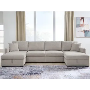ModMax Luxe 4-Piece Double Storage Chaise Sectional