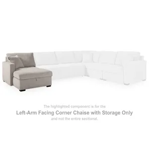 ModMax Luxe Left-Arm Facing Corner Chaise with Storage