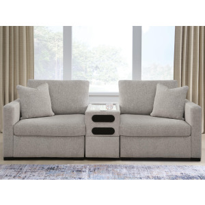 ModMax Luxe 3-Piece Sectional Loveseat with Audio Console