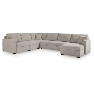 ModMax Luxe 5-Piece Sectional with Chaise and Pop Up Sleeper