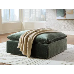 Carriage View Oversized Accent Ottoman