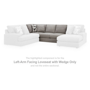 Lindon Left-Arm Facing Loveseat with Wedge