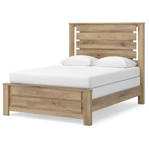 Brozmont Queen Panel Bed, Dresser and Mirror