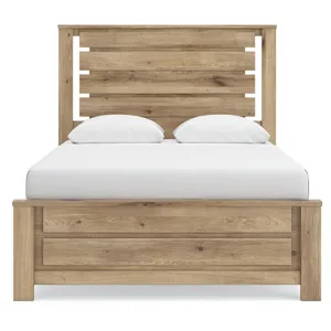 Brozmont Queen Panel Bed, Dresser and Mirror