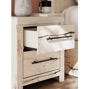 Lawroy King Panel Bed, Dresser, Mirror and Nightstand