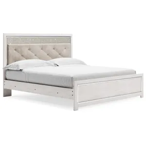 Lawroy King Panel Bed, Dresser, Mirror and Nightstand