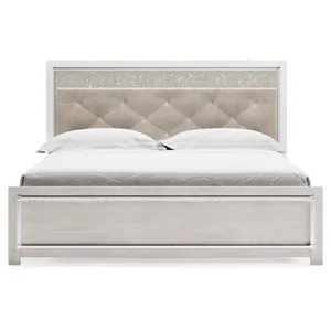 Lawroy King Panel Bed, Dresser, Mirror and Nightstand