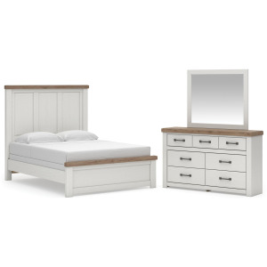 Savonport Queen Panel Bed, Dresser and Mirror