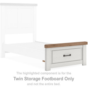 Savonport Twin Storage Footboard