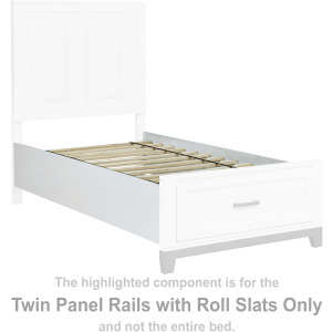 Brynburg Twin Panel Rails with Roll Slats