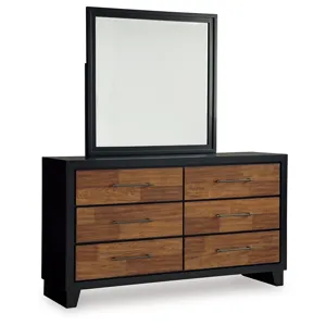 Kraeburn Queen Panel Storage Bed, Dresser and Mirror