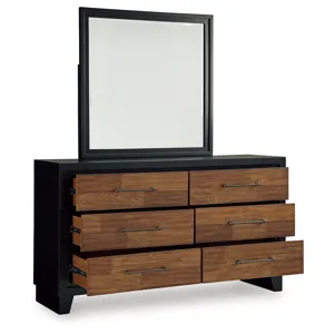 Kraeburn Queen Panel Storage Bed, Dresser and Mirror