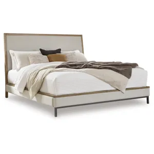 Tomtyn Queen Upholstered Bed, Dresser and Mirror