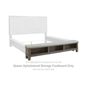Hallanden Queen Upholstered Storage Footboard