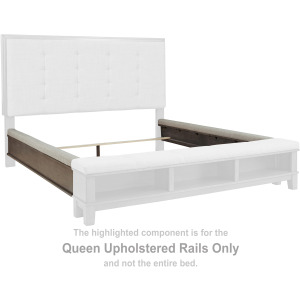 Hallanden Queen Upholstered Rails