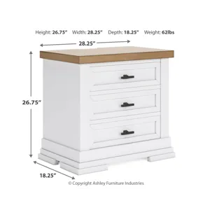 Ashbryn Queen Panel Storage Bed, Dresser, Mirror and 2 Nightstands