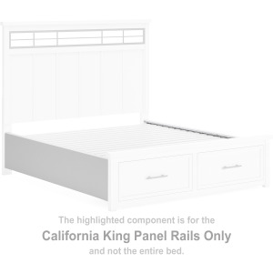 Ashbryn California King Panel Rails