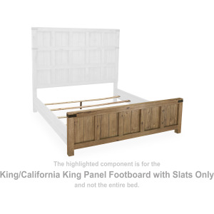 Ridgester King/California King Panel Footboard with Slats