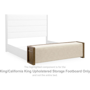 Marxmore King/California King Upholstered Storage Footboard