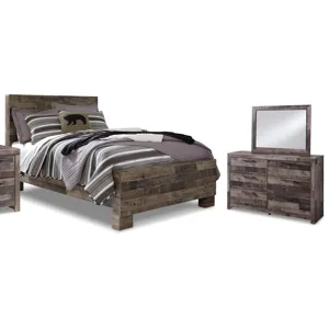 Derekson Full Panel Bed, Dresser, Mirror