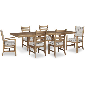 Ridgester Extension Dining Table, 2 Arm Chairs and 4 Side Chairs