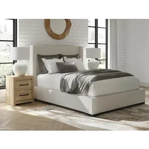 Brozmont Queen Upholstered Storage Bed