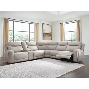 Gravier 6-Piece Power Reclining Sectional with Storage Console