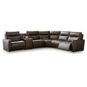 ModZ 6-Piece Power Reclining Sectional with Audio Console