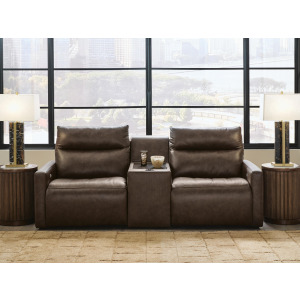 ModZ 3-Piece Power Reclining Sectional Loveseat with Audio Console