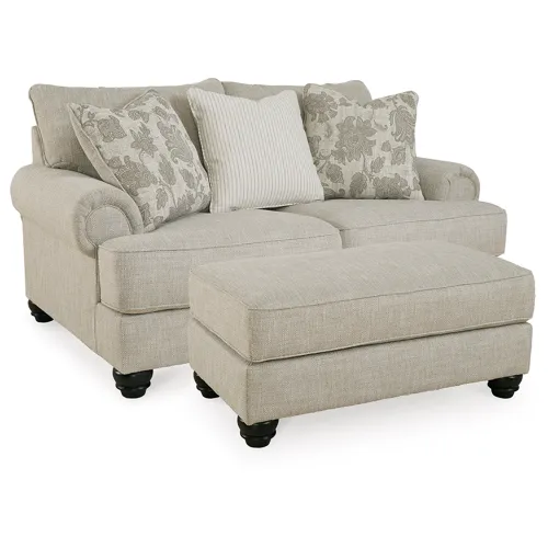Asanti Loveseat and Ottoman