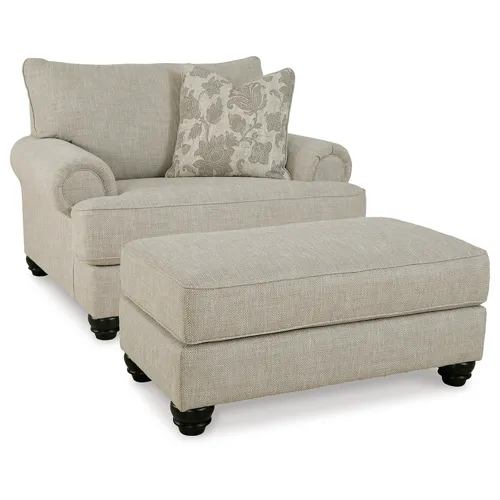 Asanti Oversized Chair and Ottoman