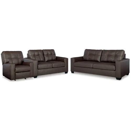 Barlin Mills Sofa, Loveseat and Recliner