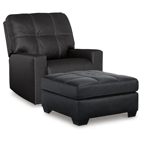 Barlin Mills Recliner and Oversized Accent Ottoman