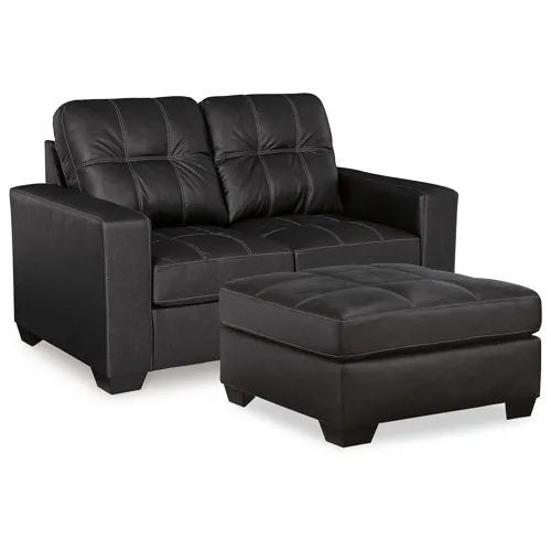 Barlin Mills Loveseat and Oversized Ottoman