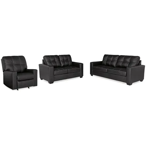 Barlin Mills Sofa, Loveseat and Recliner