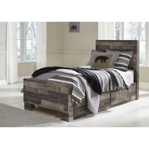 Derekson Panel Bed with 2 Storage Drawers