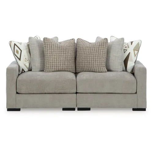 Aslan Court 2-Piece Loveseat Sectional