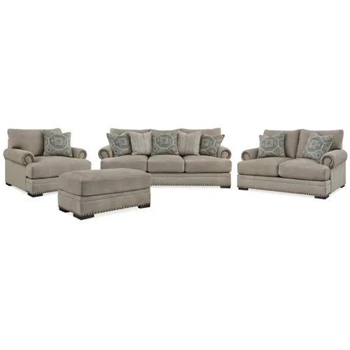 Galemore Sofa, Loveseat, Oversized Chair and Ottoman