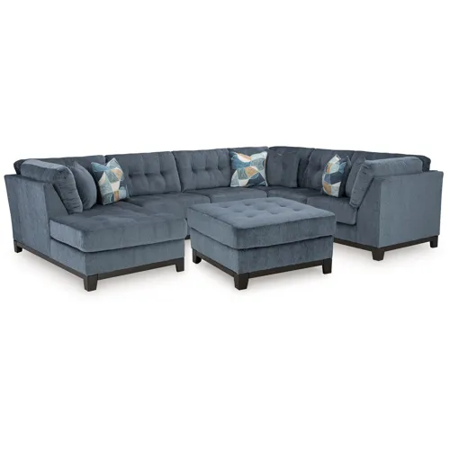Maxon Place 3-Piece Sectional and Ottoman
