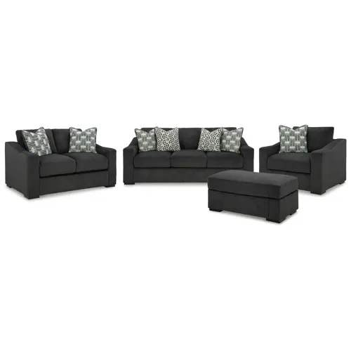 Wryenlynn Sofa, Loveseat, Oversized Chair and Ottoman