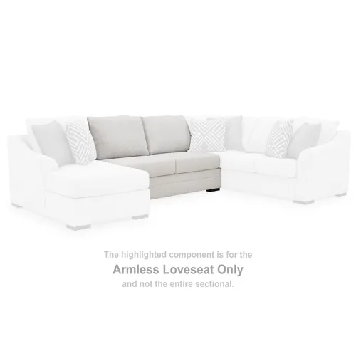 Koralynn Armless Loveseat