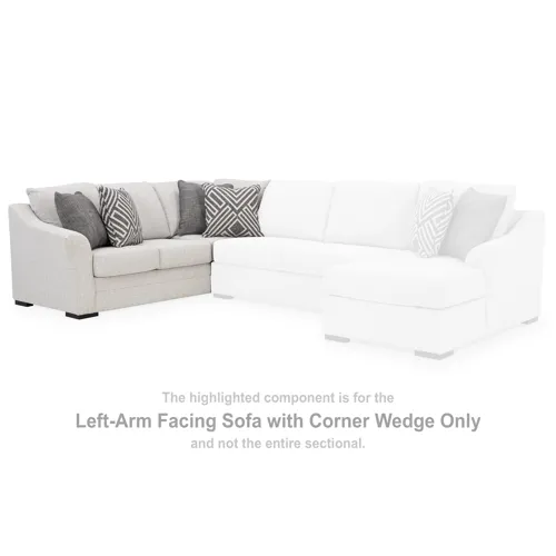 Koralynn Left-Arm Facing Sofa with Corner Wedge