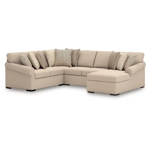LadyMae 4-Piece Sectional with Chaise