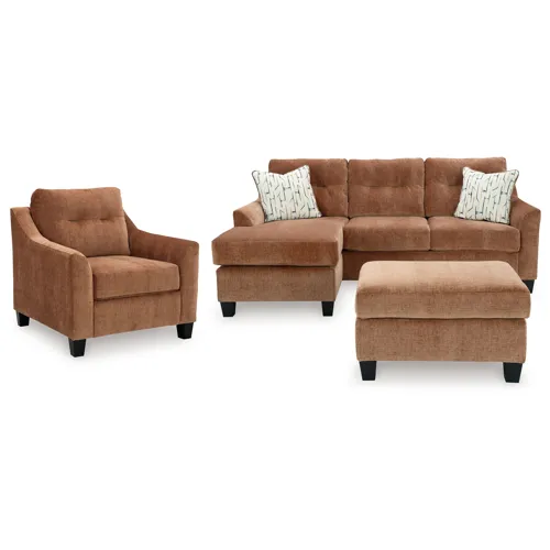 Amity Bay Sofa Chaise, Chair, and Ottoman