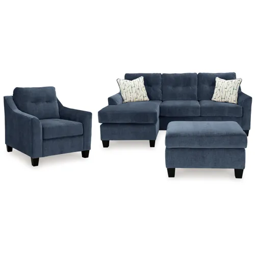 Amity Bay Sofa Chaise, Chair, and Ottoman