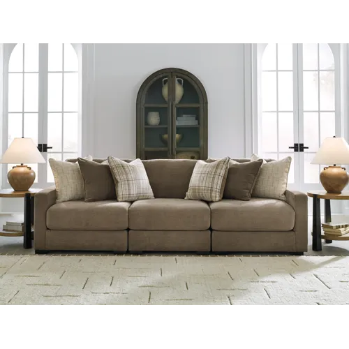 Camellia-Court 3-Piece Sectional Sofa